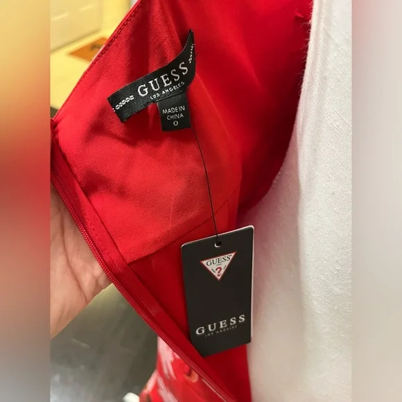 Red Floral Dress - Picture 6 of 6